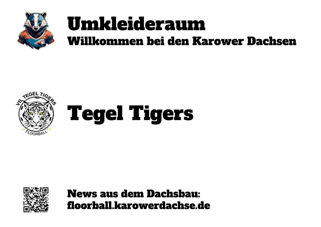 Umkleideräume - Tegel Tigers