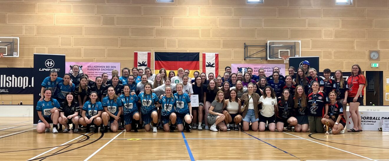 Deutsche Floorball-Meisterschaft der Damen 2025 bei den Karower Dachsen - 28. und 29. Juni 2025.