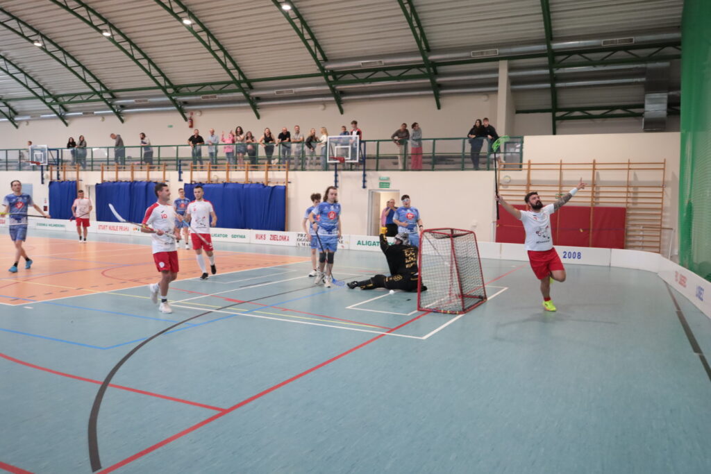 Floorballspiel in Wierzchowo.